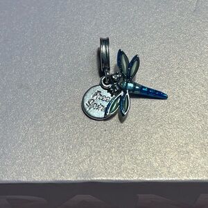 Pandora Blue and Silver Dragonfly Charm Bracelet